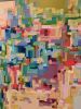 Chunky Blocks | Oil And Acrylic Painting in Paintings by Shiri Phillips Designs. Item composed of canvas and synthetic in mid century modern or contemporary style
