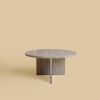 Grey Marble Coffee Table - HASHI by Lebanto | Tables by Lebanto. Item made of marble compatible with minimalism and contemporary style