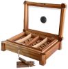 Artisan Cigar Humidor: Handcrafted Elegance for 50 Cigars | Decorative Box in Decorative Objects by Wolfkill Woodwork. Item composed of wood