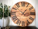Large Sycamore Wall Clock | Decorative Objects by Hazel Oak Farms