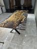 Resin Table Top - Resin Dining Table - Wood Dining Table | Tables by Tinella Collection. Item composed of wood compatible with contemporary and country & farmhouse style