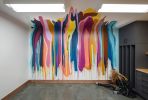 Splat, Drip, POP! | Murals by Lacey Longino | AMLI Lenox in Atlanta. Item made of synthetic