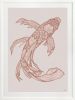 Lucky Fish - Koi & Kei - Rust - Framed Art | Prints by Patricia Braune. Item composed of paper