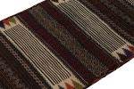 Vintage Afghan Tribal Kilim in Brown with Geometric Patterns | Area Rug in Rugs by Rug and Kilim