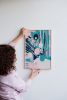 Ocean Joy | Mixed Media by Corrie in Color. Item composed of leather compatible with contemporary style