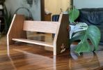 Decorative Bookshelf for Desk or Bureau - in American Cherry | Book Case in Storage by Sterling Woodcrafts. Item composed of wood in contemporary or japandi style