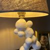 Arty "Balance" Table Lamp Sphere | Lamps by IRENA TONE. Item made of fabric & metal compatible with minimalism and eclectic & maximalism style
