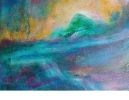Spring Dawn | Oil And Acrylic Painting in Paintings by Claire Szegvary. Item composed of canvas in boho or minimalism style
