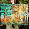 In the Quiet Autumn — Original Acrylic Painting | Oil And Acrylic Painting in Paintings by DaggArt. Item made of canvas compatible with traditional style