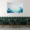 September sky - blue abstract seascape sky painting | Oil And Acrylic Painting in Paintings by Jennifer Baker Fine Art. Item made of canvas works with contemporary & coastal style