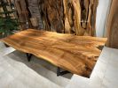 Custom Live Edge Walnut Dine and Kitchen Table | Conference Table in Tables by Gül Natural Furniture. Item made of walnut works with minimalism & contemporary style