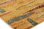 Vintage Zeki Múren Deco Runner in Gold, with Colorful | Area Rug in Rugs by Rug and Kilim