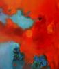 GARDEN II | Oil And Acrylic Painting in Paintings by Cecilia Arrospide | Private Residence - Lima, Peru in Lima. Item composed of canvas and synthetic