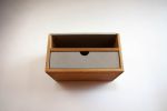 Aby Cloud White Grey | Floating Table in Tables by Curly Woods. Item made of oak wood with concrete works with modern style