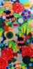 FLORAL MADNESS - large floral painting | Oil And Acrylic Painting in Paintings by Marinela Puscasu. Item made of canvas compatible with contemporary and country & farmhouse style