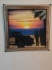 Surfer at Sunset Sillouette Handmade Laser Wall Art | Wall Sculpture in Wall Hangings by QUALITY OF LIFE. Item composed of birch wood and canvas in coastal or modern style