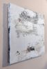 Intensely Textural Mixed Media Painting in Light Neutrals | Mixed Media by Everything Eventually Studio. Item made of canvas compatible with boho and minimalism style
