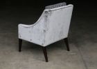 Lucina Lounge Chair with Arms, from Kravet with Buttons | Chairs by Costantini Design. Item made of fabric with steel