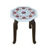 white marble table, coffee table, end table, tabletop | Tables by Innovative Home Decors. Item made of marble compatible with country & farmhouse and art deco style