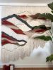 Extra Large Weaving Tapestry "Sunset Peaks" | Macrame Wall Hanging in Wall Hangings by Tissage Sauvage. Item made of cotton works with boho & contemporary style