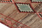 Vintage Gabbeh Persian Tribal Rug, Beige-Gray with DIamond | Area Rug in Rugs by Rug and Kilim