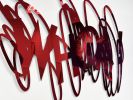 WHOA! Abstract Scribble Mirror (Red) | Decorative Objects by Ryan Coleman. Item made of synthetic works with minimalism & contemporary style