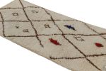1950s Vintage Azilal Moroccan runner rug with Beige-Brown | Area Rug in Rugs by Rug and Kilim