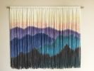 Textile Mountain Art, BLUE RIDGE Fiber Art Wall Hanging | Macrame Wall Hanging in Wall Hangings by Wallflowers Hanging Art. Item composed of oak wood and wool in boho or country & farmhouse style