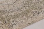Vintage Zeki Müren Rug in Green with Beige Floral Medallion | Area Rug in Rugs by Rug and Kilim