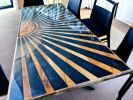 Epoxy Dining Table, Epoxy Resin Table, Epoxy Wood Table | Tables by Innovative Home Decors. Item made of wood compatible with country & farmhouse and art deco style