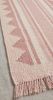 Handwoven Wool Pink Stair Runner | Runner Rug in Rugs by Evergreen Carpets. Item made of wool compatible with boho and minimalism style