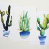 Cactus/Succulent Prints | Prints by Kristine Brookshire Art. Item made of paper
