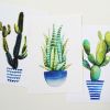 Cactus/Succulent Prints | Prints by Kristine Brookshire Art. Item made of paper