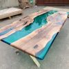 Epoxy Dining Table, Epoxy Resin Table, Epoxy Wood Table | Tables by Innovative Home Decors. Item made of wood compatible with country & farmhouse and art deco style