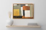 Quiet Grid | Oil And Acrylic Painting in Paintings by Rich Godfrey. Item composed of canvas compatible with minimalism and mid century modern style