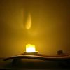 Harbor of Light - Meditative Sculpture Lamp from Reclaimed W | Sculptures by Loom&Drift. Item made of wood & ceramic compatible with minimalism and mid century modern style