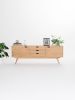 Sideboard, credenza, dresser, commode - made of oak wood | Storage by Mo Woodwork | Stalowa Wola in Stalowa Wola