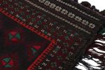 Rug & Kilim's Baluch Afghan rug in Black, Red & Green | Area Rug in Rugs by Rug and Kilim. Item composed of wool