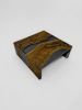 Wooden Waterfall Design Epoxy Resin Coffee Table | Tables by Tinella Collection. Item composed of walnut compatible with modern and rustic style