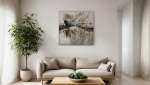 Release | Oil And Acrylic Painting in Paintings by Anastasiia Krykun. Item composed of wood & canvas compatible with minimalism and contemporary style