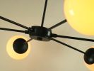 Custom Chandelier for Roots | Chandeliers by CP Lighting | Roots Natural Kitchen in Richmond. Item composed of aluminum and glass
