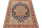 Rug & Kilim’s Serapi style rug in Navy Blue with Gold | Area Rug in Rugs by Rug and Kilim