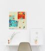 Interspace - Abstract Art - 8 x 8 IN / 20 x 20 CM | Oil And Acrylic Painting in Paintings by Cynthia Ligeros. Item composed of canvas compatible with mid century modern and contemporary style