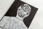 Black Ceramic Wall Hanging Tile | Engraving in Art & Wall Decor by ShellyClayspot. Item composed of stoneware