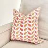 Leaf Pillow Cover | Rustic Boho Design | Handmade Earth Tone | Pillows by SewLaCo. Item composed of linen in boho or country & farmhouse style
