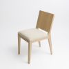 om5.1 Upholstered oak soap contemporary Chair. SET OF 2 | Dining Chair in Chairs by mjiila design furniture. Item made of oak wood with fabric