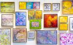 Lollipop 1, 2, 3 | Oil And Acrylic Painting in Paintings by Jill Krutick | Jill Krutick Fine Art in Mamaroneck. Item composed of canvas and synthetic