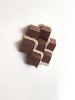 Cubic 006 | Sculptures by Ana Salazar Atelier. Item composed of walnut and cotton in minimalism or contemporary style