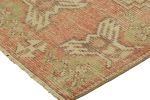 Vintage Turkish Rug in Pink and Cream with Geometric Medalli | Area Rug in Rugs by Rug and Kilim