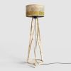 Mushroom Floor Lamp | Lamps by Mianzi. Item composed of bamboo and linen